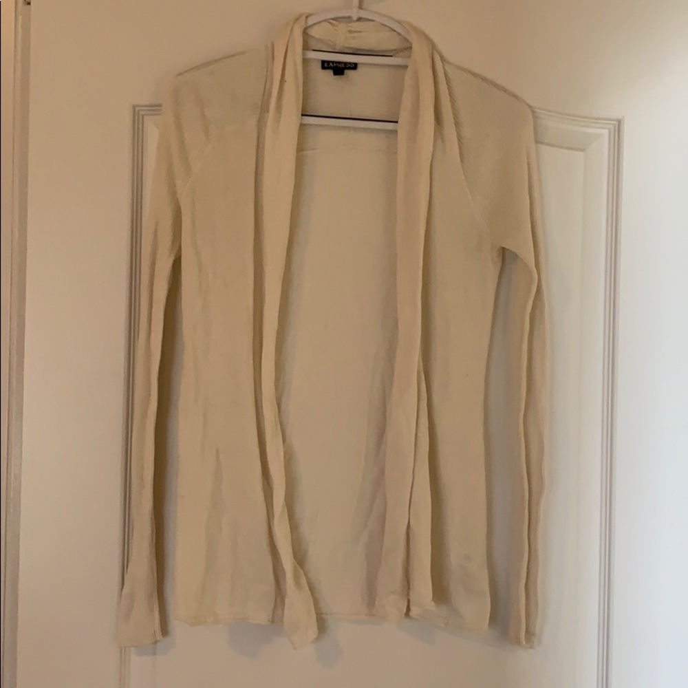 Express Cream Cardigan